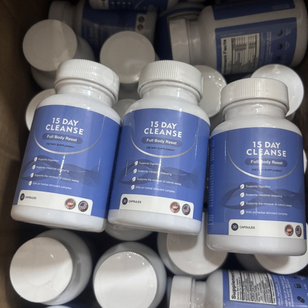15 Day Cleanse Capsules Full Body Detox & Colon Cleanse Gut Cleanse Detox Pills