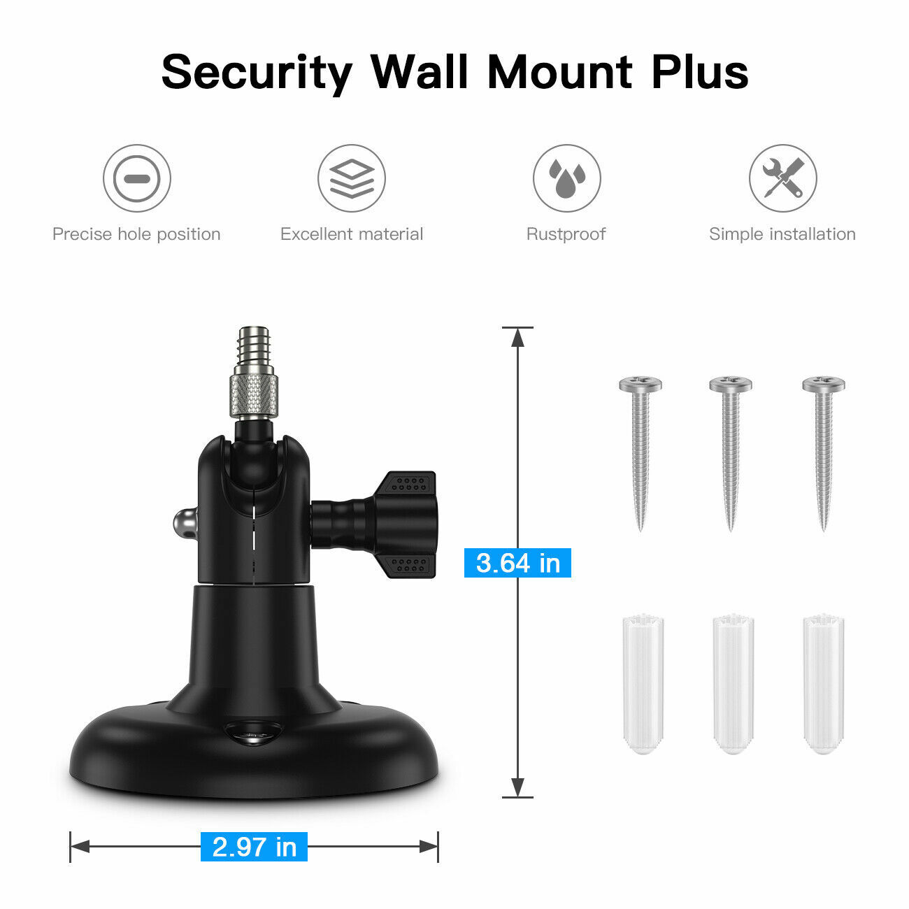 Silicone Skins & Security Wall Mount for EufyCam 2C Wireless Security Camera