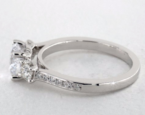 1.80 Ct Round Lab Created Diamond Engagement Wedding Ring14K Solid White Gold D