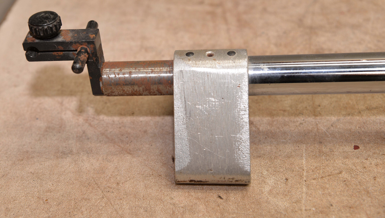 Vintage fly tying precision work holder aluminum base adjustable vise tool
