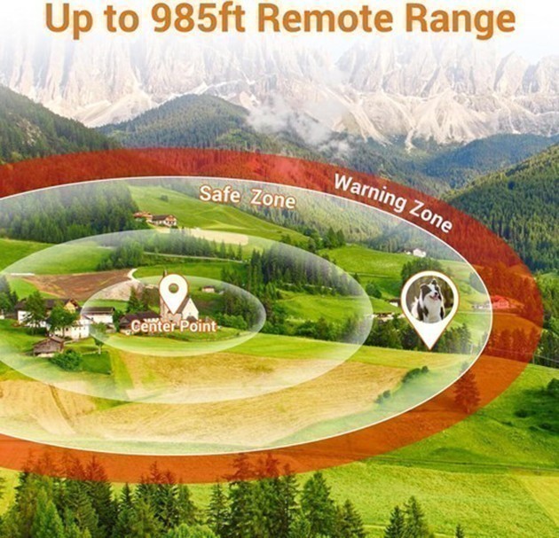 985 FT Wireless Remote Dog Collar Shock Training Rechargeable Waterproof LCD Pet