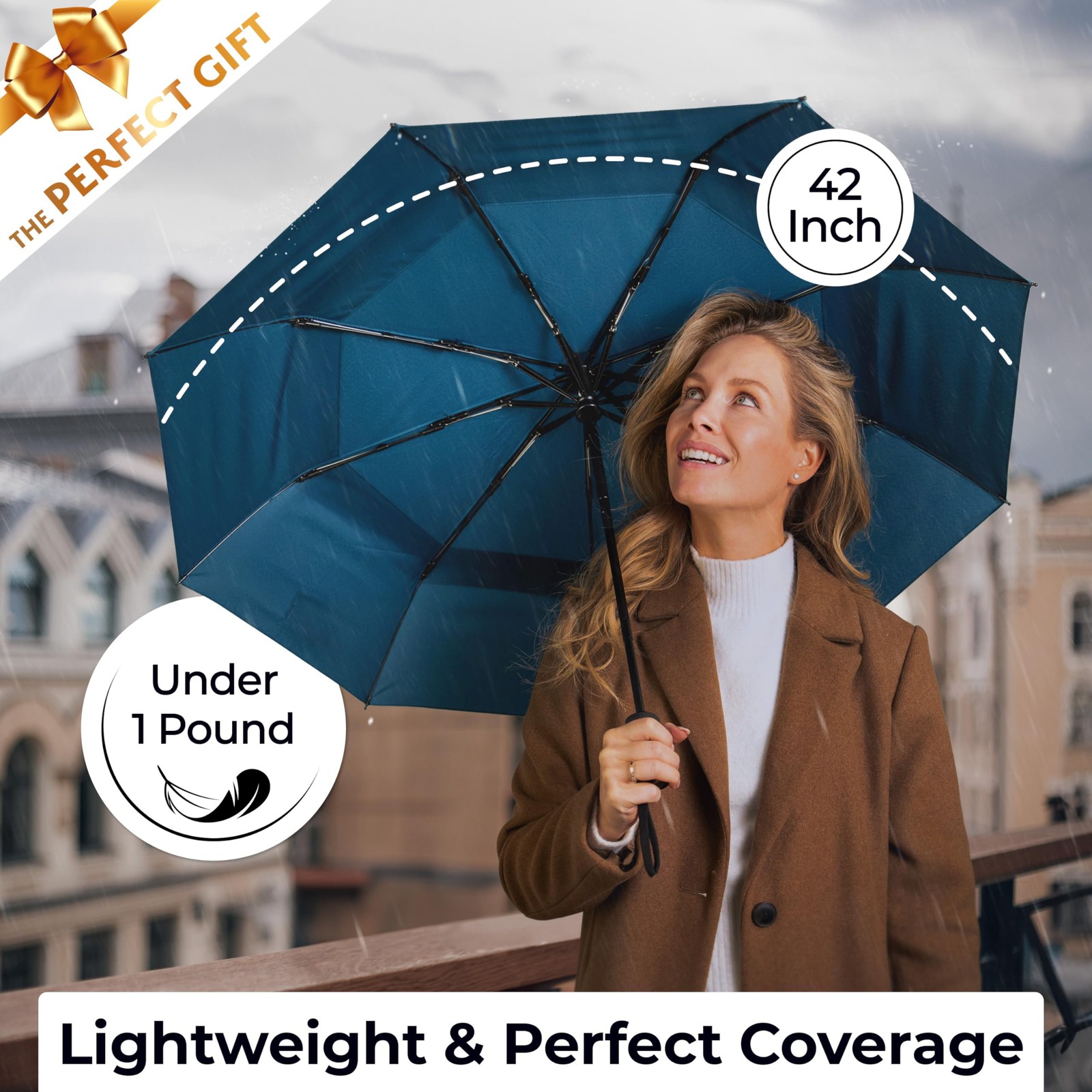 Strongest Windproof Travel Umbrella (Compact, Superior & Beautiful), Small St...