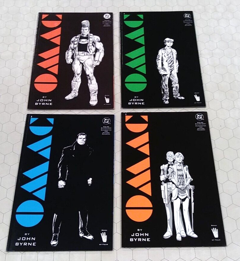 Omac Books 1-4, DC Graphic Novel/TPB, John Bryne, 1991, 2, 3
