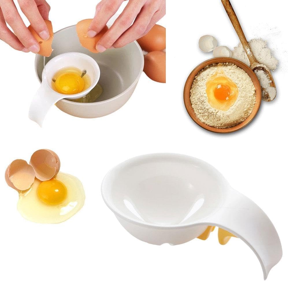 Egg Yolk Separator, for Baking Cakes Egg Separator for Raw Eggs,Plastic Egg