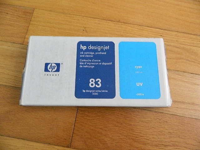 2019 Genuine HP 83 Cyan UV Printhead/Cleaner DesignJet 5000 5500 C4961A NEW SEAL