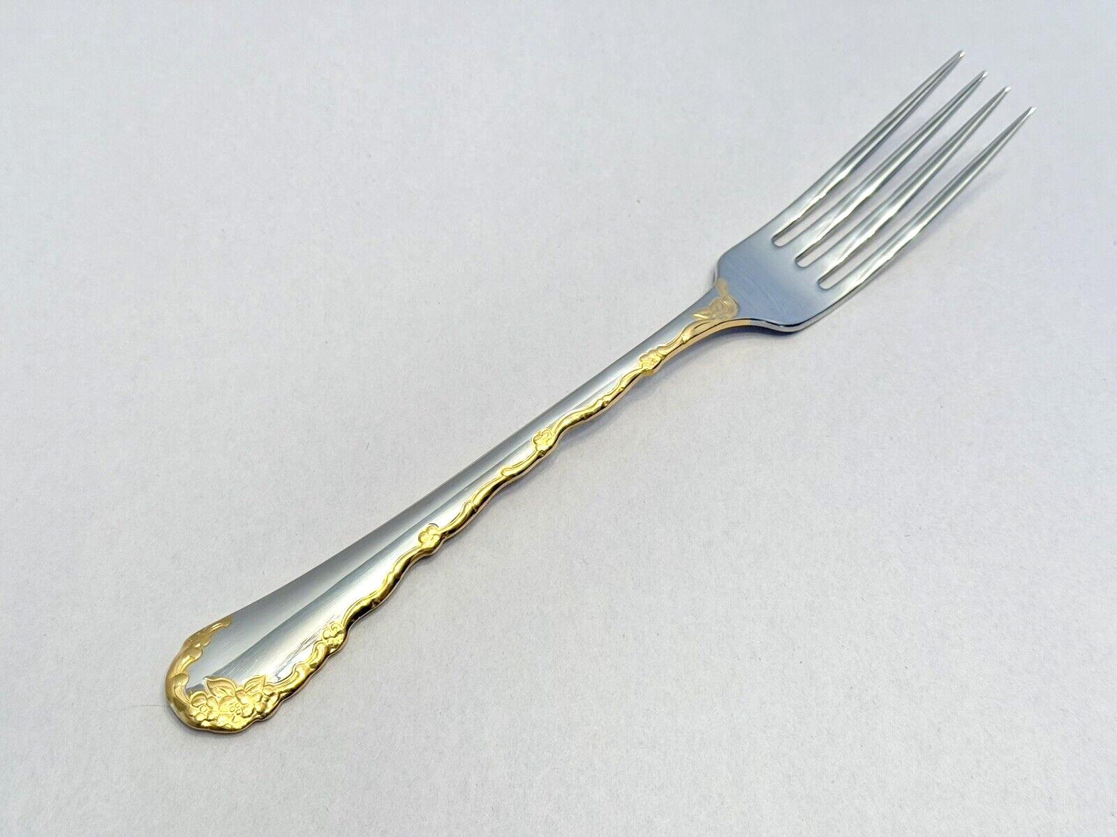 Oneida GOLDEN BELLE ROSE Dinner Fork Stainless Steel USA