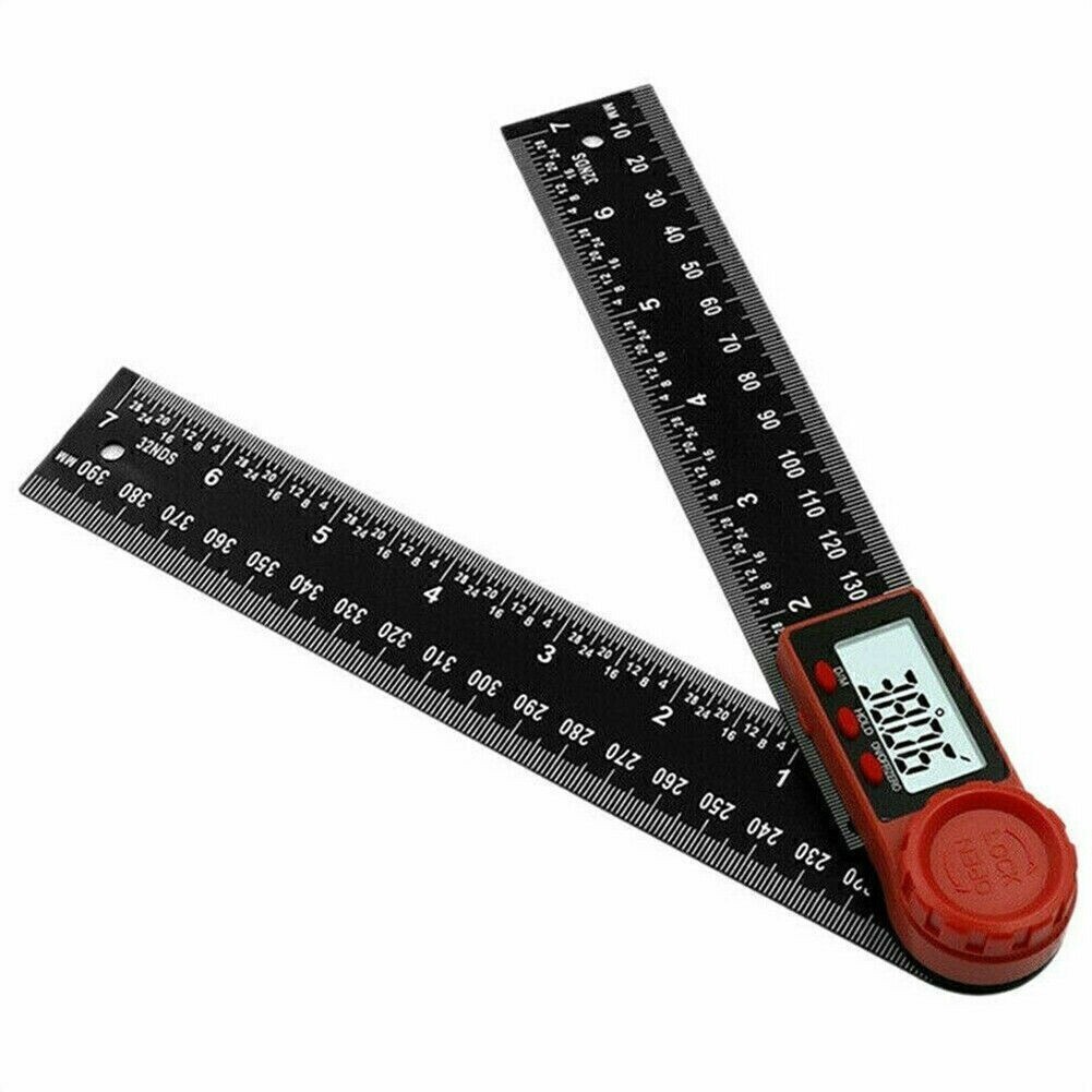 Electronic LCD Digital Display Protractor Angle Ruler 0-360° Gauge Measure Meter