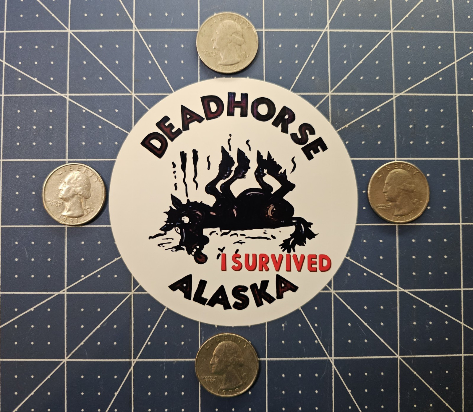 DEADHORSE ALASKA Collectible Laptop Sticker (2pcs)