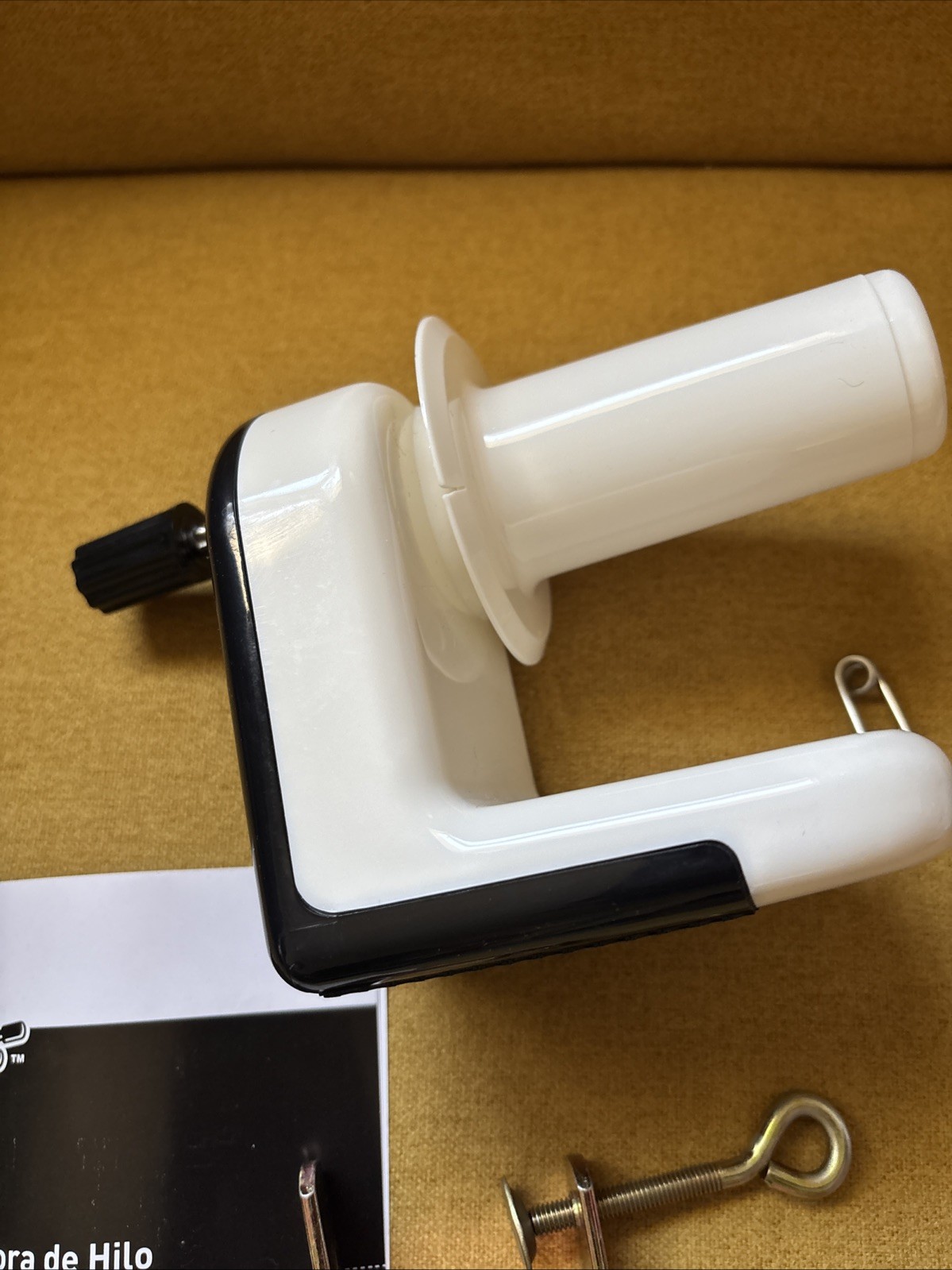 Loops and Threads Hand Operated Yarn Winder with Table Clamp KnittingOpened Box.
