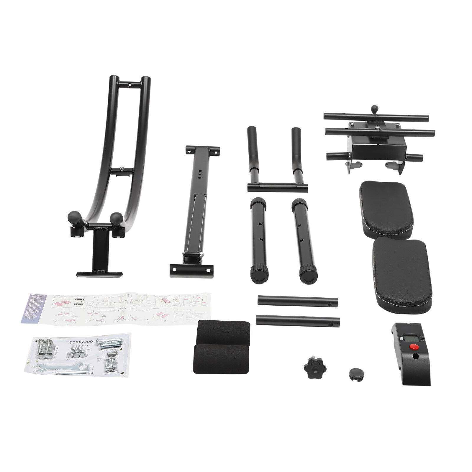 Fitness AB Machine Abdominal Workout Roller Slider Equipment Adjustable Training