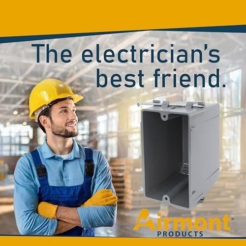 (16 Pack) 22 Cubic Inch Plastic Electrical Box, Grey Deep Outlet Box