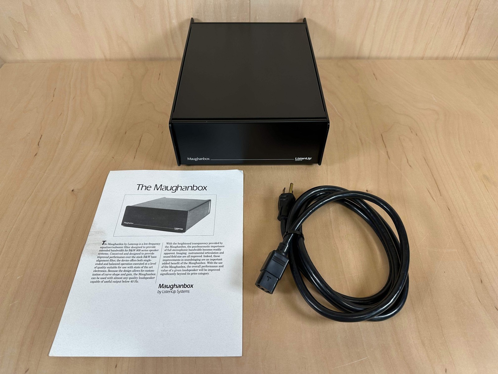 ListenUp Systems Maughanbox Bass Alignment Filter B&W 800 Series