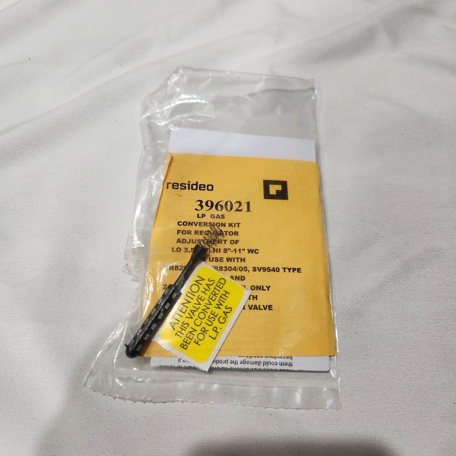 Gas Conversion Kit Honeywell 396021 Two-Stage LP OEM 002