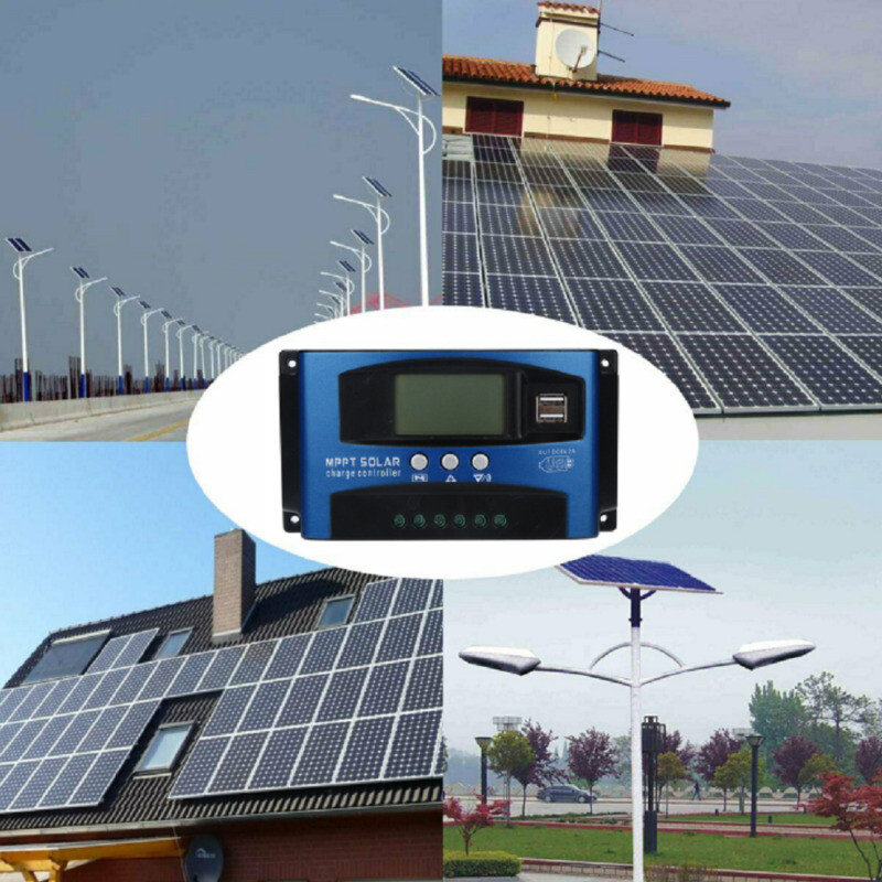 40A MPPT Solar Panel Regulator Charge Controller 12V/24V Auto Focus Tracking,