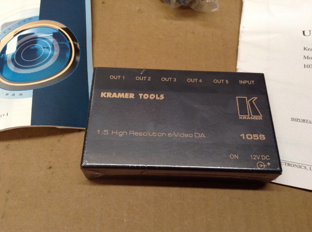 Kramer 105S Video Distributor Amplifier 1:5 High Resolution s-Video DA BE-74