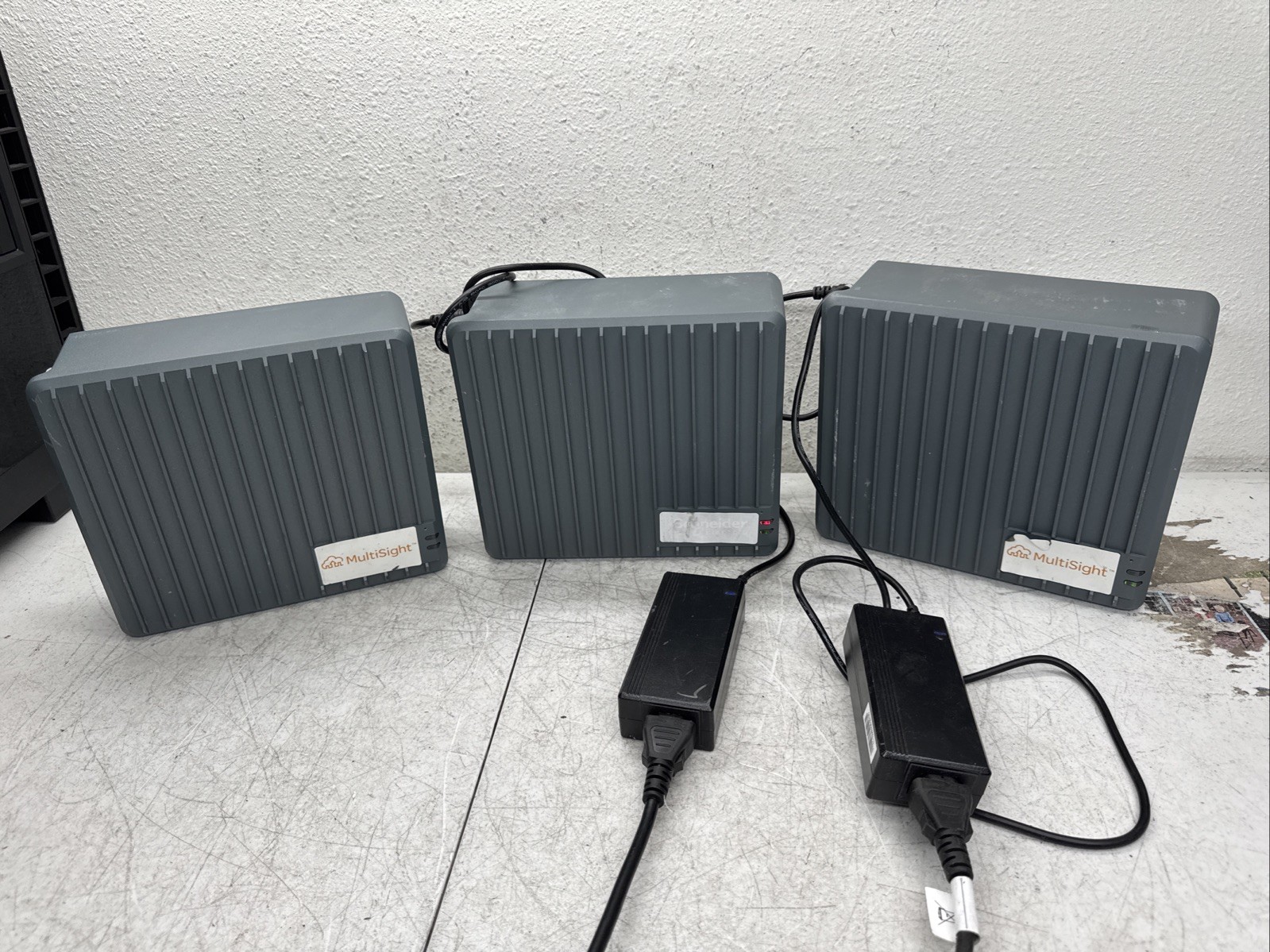 Lot Of 3 MULTISIGHT MSGW10 NETWORK Power On Test It W/ Power Cable