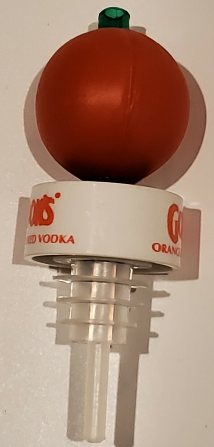 Vtg Gordon's Vodka Orange Flavored Liquor Bottle Spout Pour Top easy Pouring