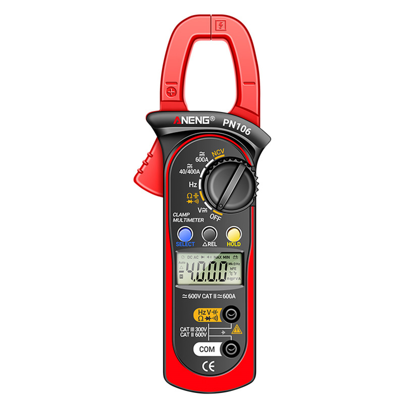 NEW AC/DC Current Digital Clamp Meter Amp Multimeter Handheld Tester 4000 Counts