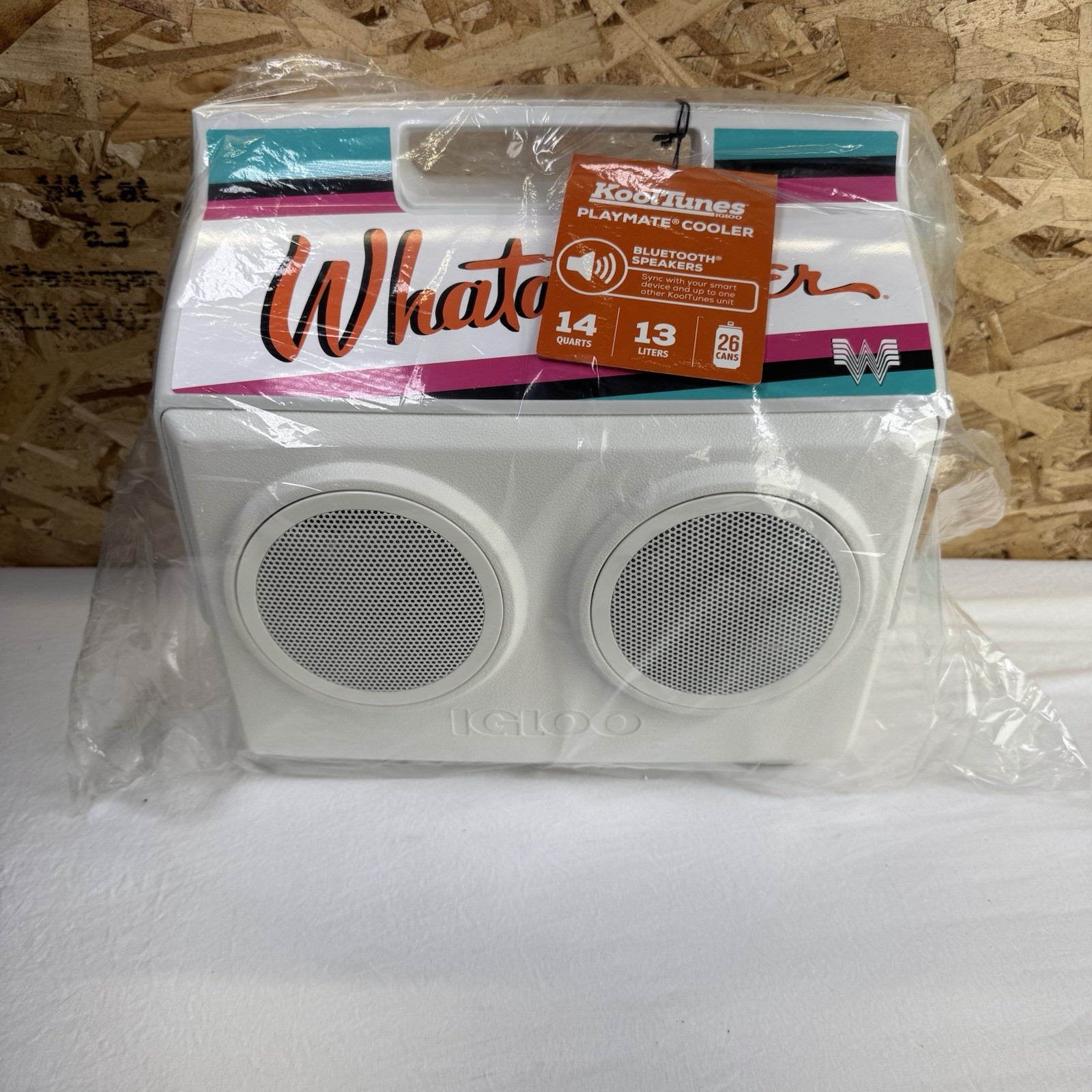 Igloo x Whataburger Retro KoolTunes Playmate Bluetooth Speaker Cooler 14qt 26Can