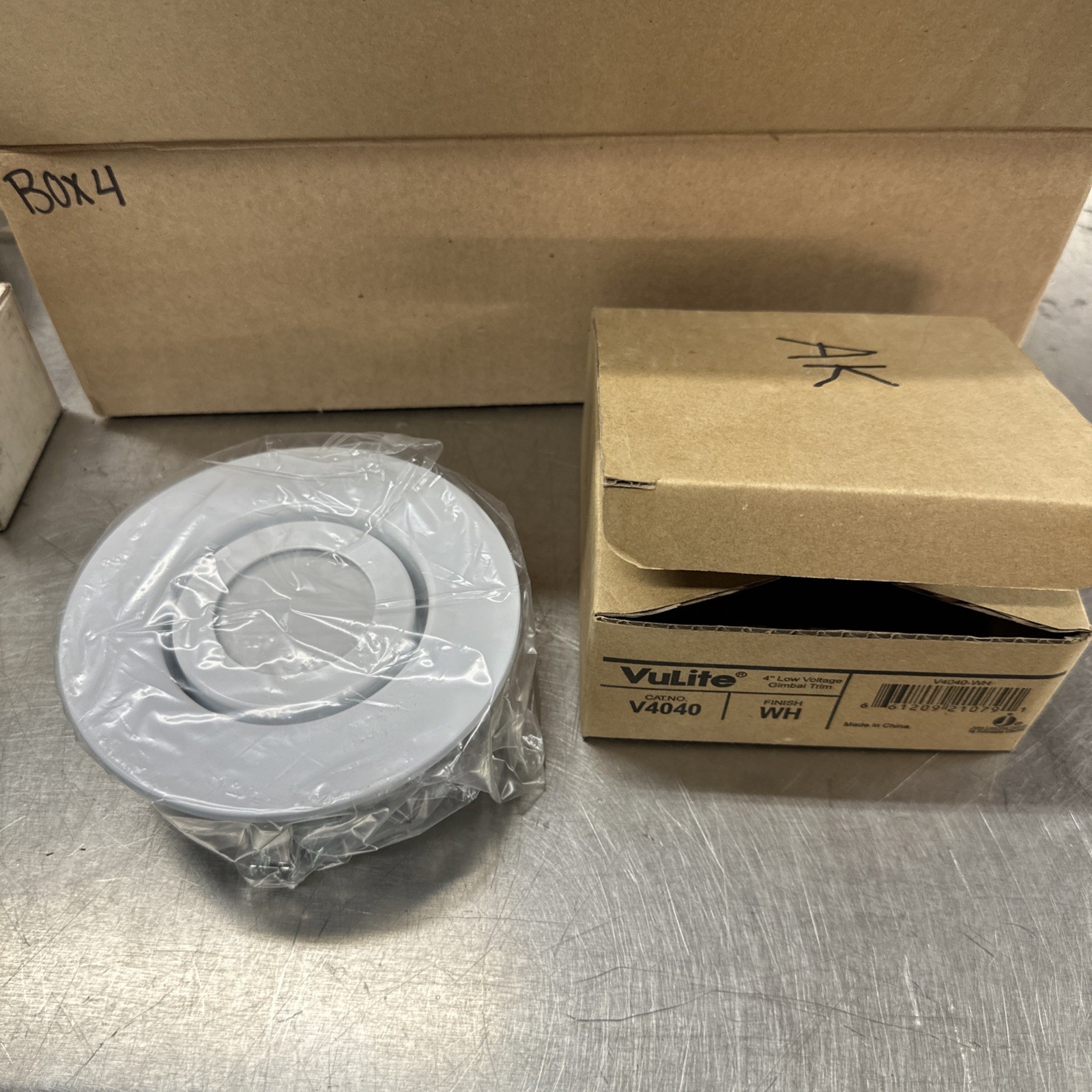 Vulite V4040 4” Low Voltage Gimbal Trim White