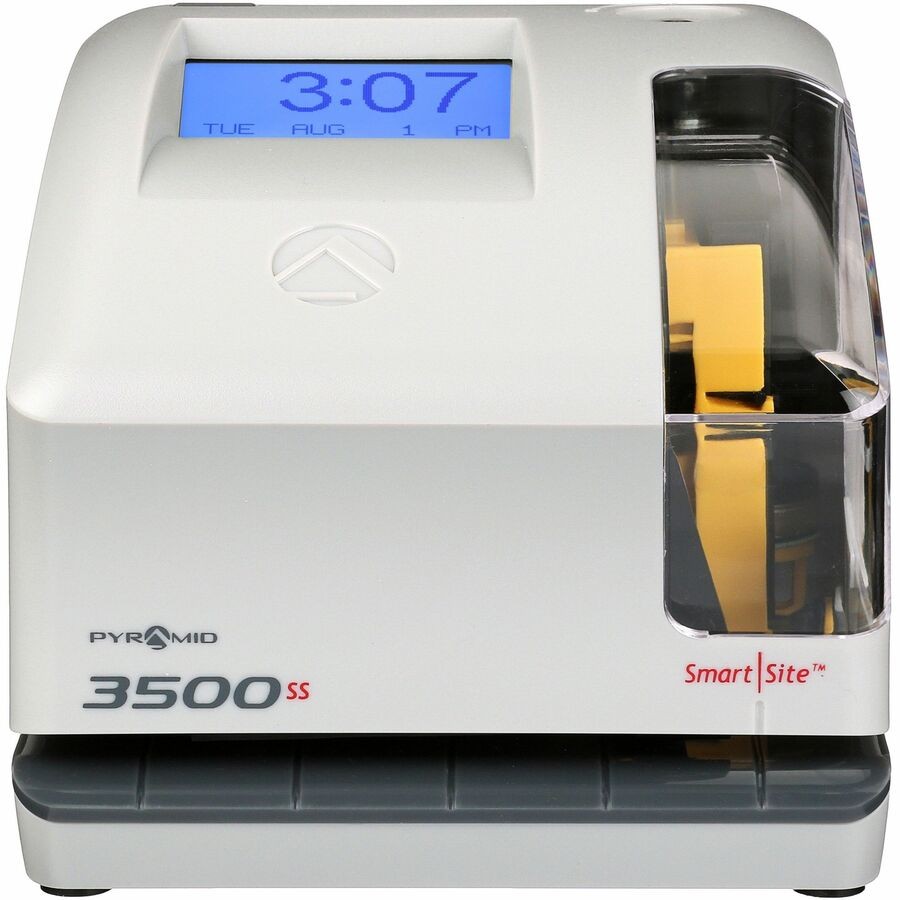 Pyramid Technologies 3500SS Time Clock & Document Stamp Light Gray