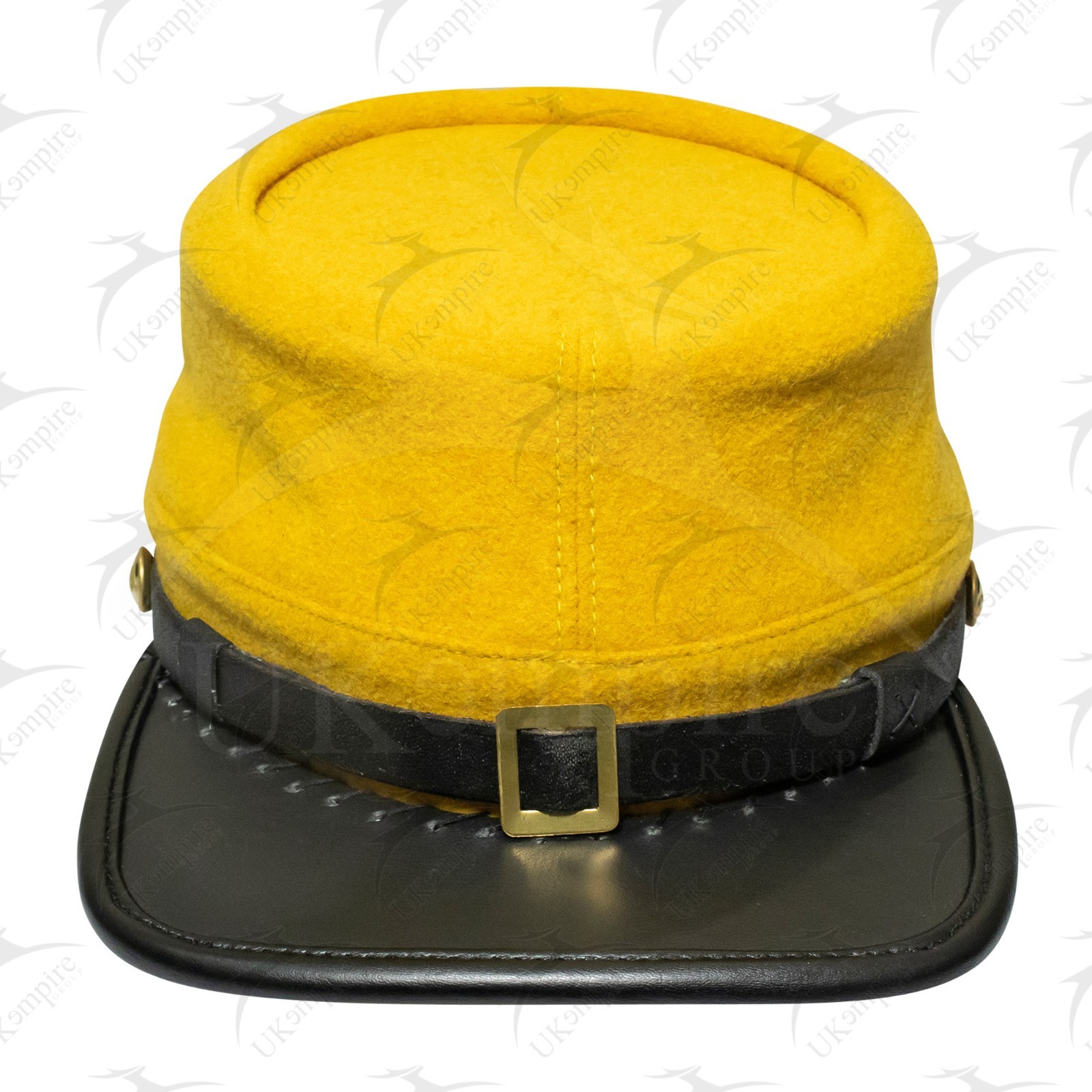 American Civil War Officers Kepi Cavalry Yellow (lined), 100% Wool