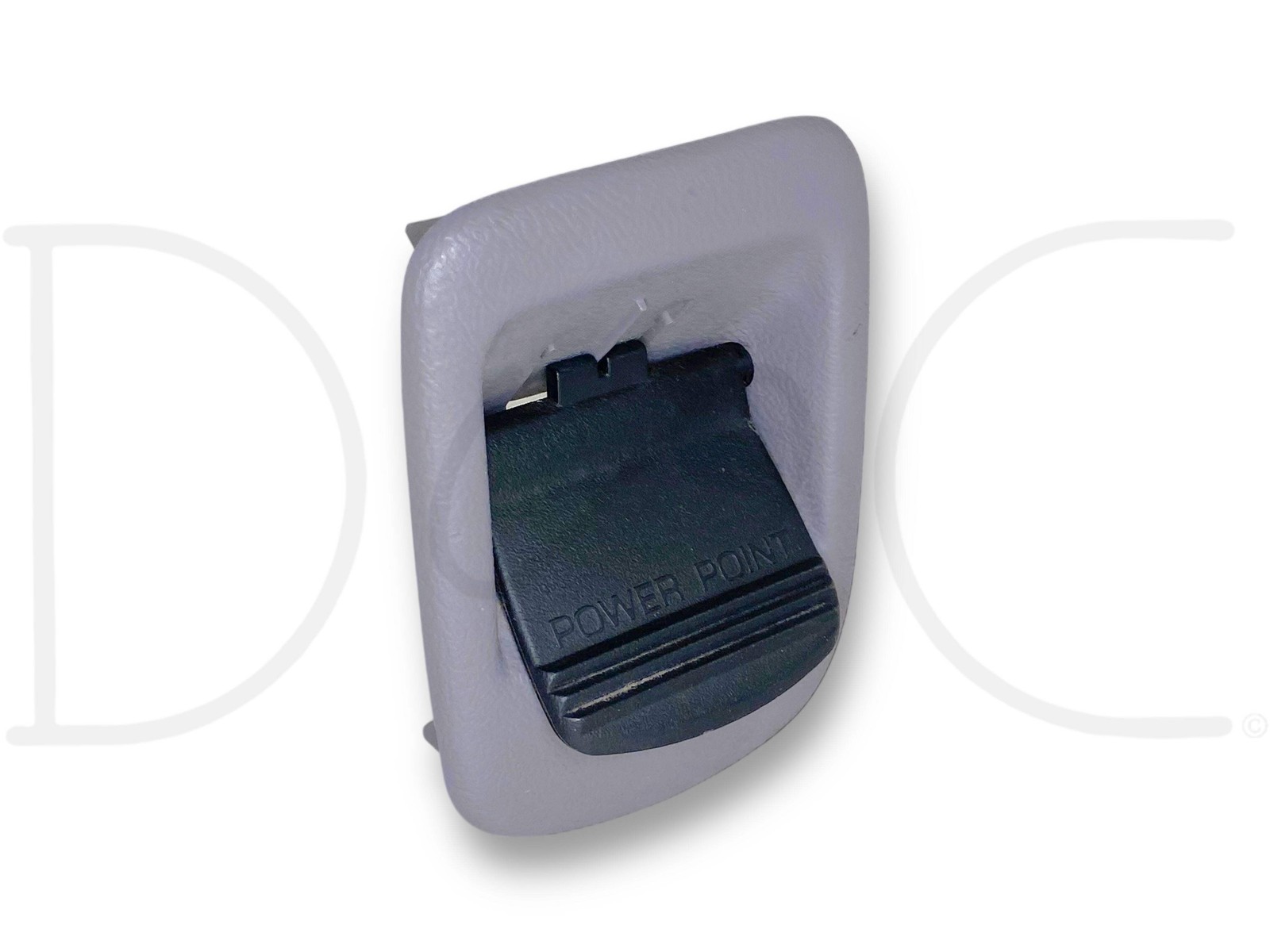 92-97 Ford F250 F350 Truck Dash Power Point 12V Outlet OE Opal Gray Trim Bezel