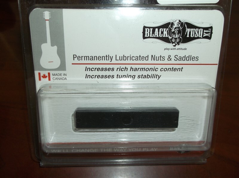 NEW - Graph Tech Black Tusq XL 1/4" Nut Blank -#PT-4025-00