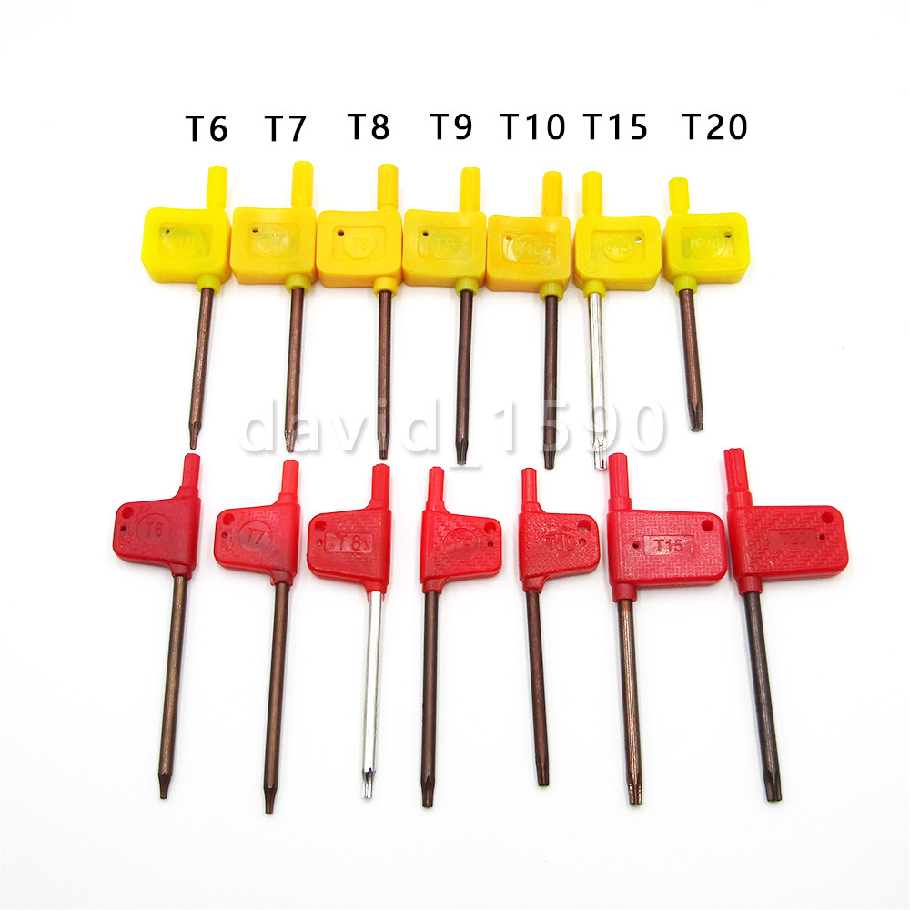 T6 T7 T8 T9 T10 T15 T20 Torx Star Key Wrench for CNC Lathe Tool Torx Screw
