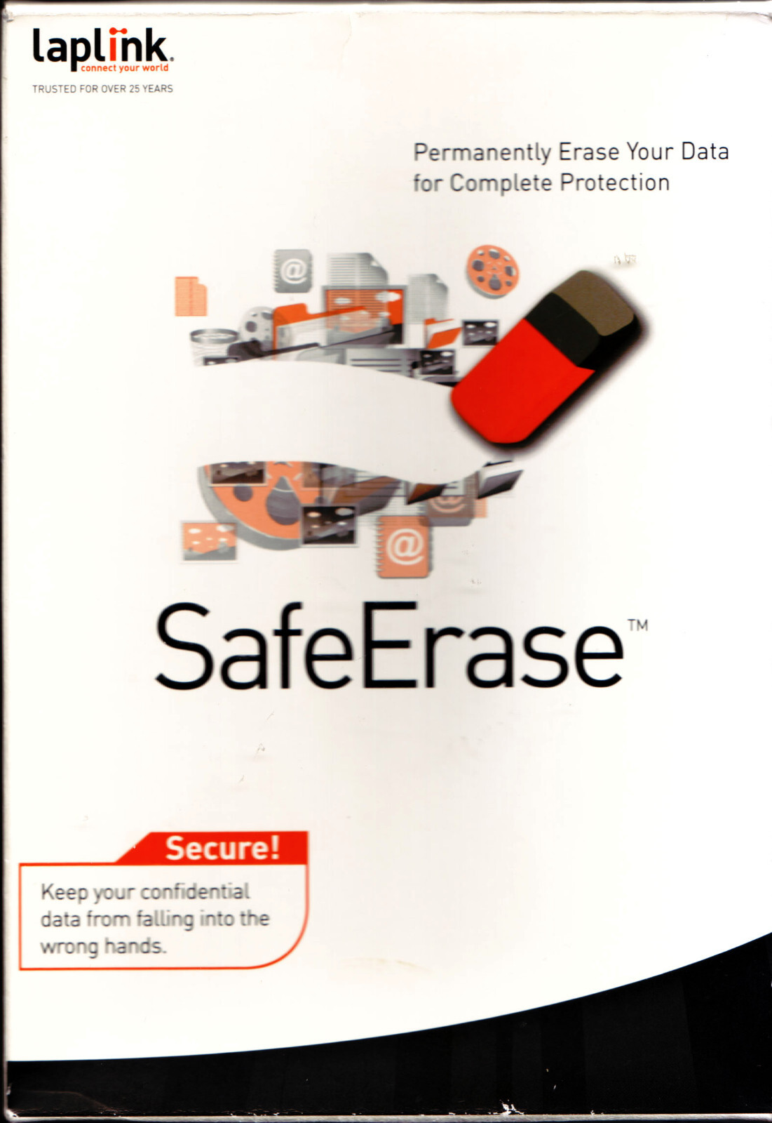 LapLink Safe Erase (for Windows XP, Me, Vista, Windows 7 ) with Serial Number