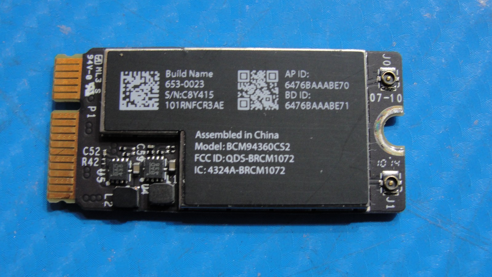 MacBook Air A1466 Early 2014 MD760LL/B MD761LL/B 13" WiFi Wireless Card 661-7481
