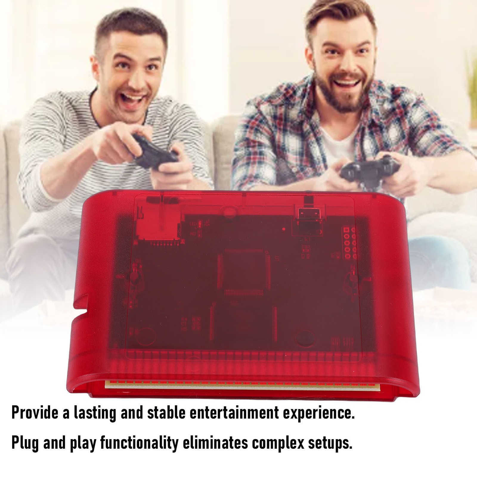4G Memory Card Game Cartridge For Mega Drive System Red