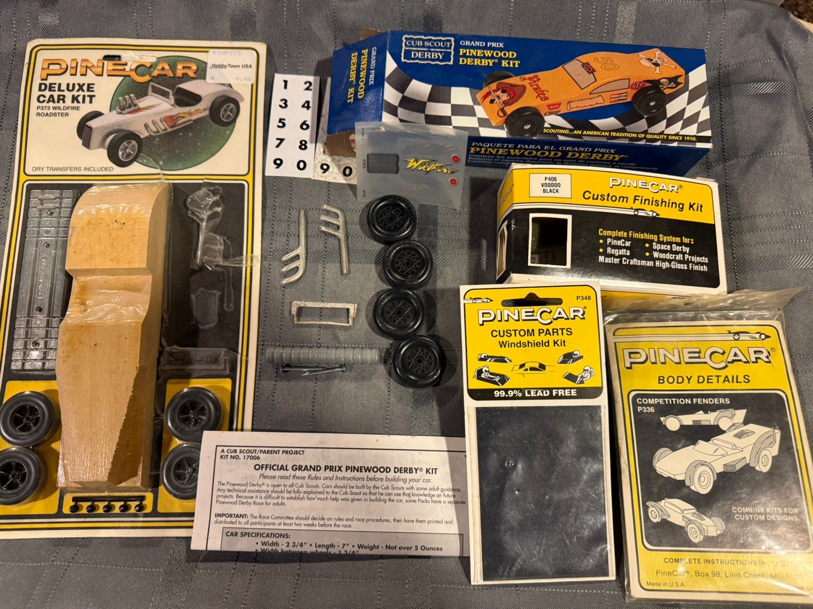 Pine Car deluxe P373 Wildfire Roadster Kit