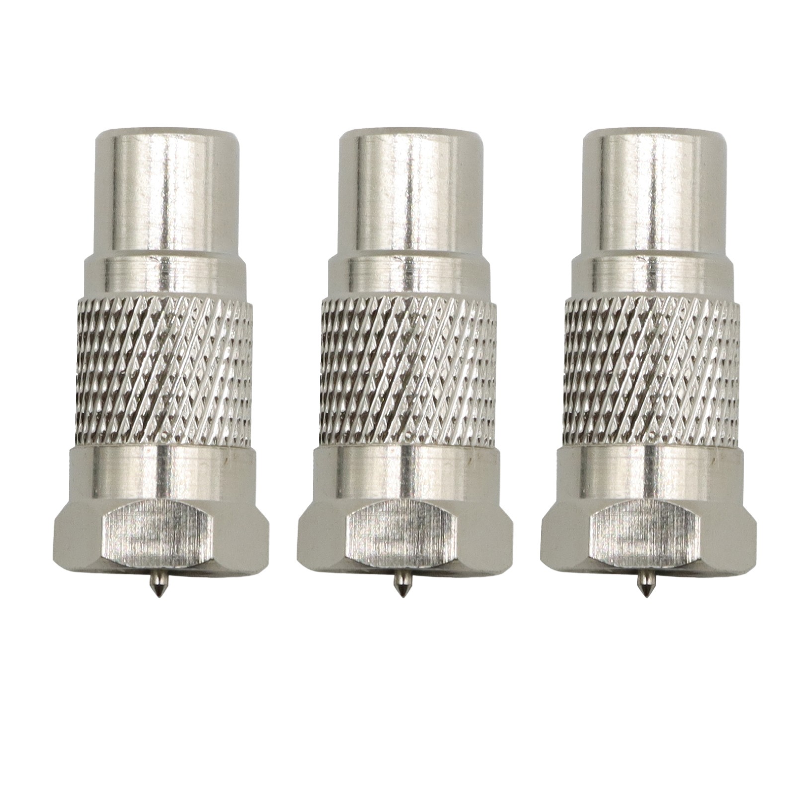 3x TV RF Video Connector Adapter F Male to RCA Female For Atari 2600 5200 7800