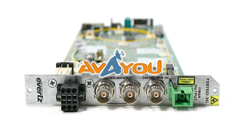 Evertz 7707EO47-3G-AP 3G/HD/SD Electrical - Optical Converter 1470 NM 7707EO-3G