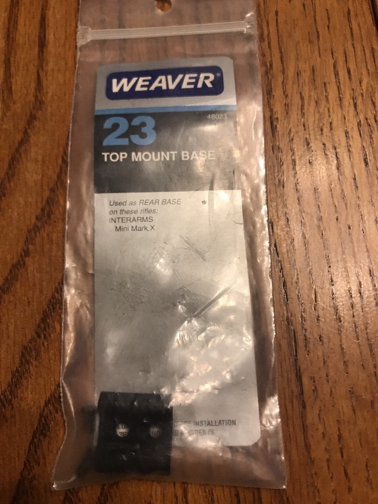 Weaver Mount 23 Top Mount Base 48023 Gloss Ships N 24hrs
