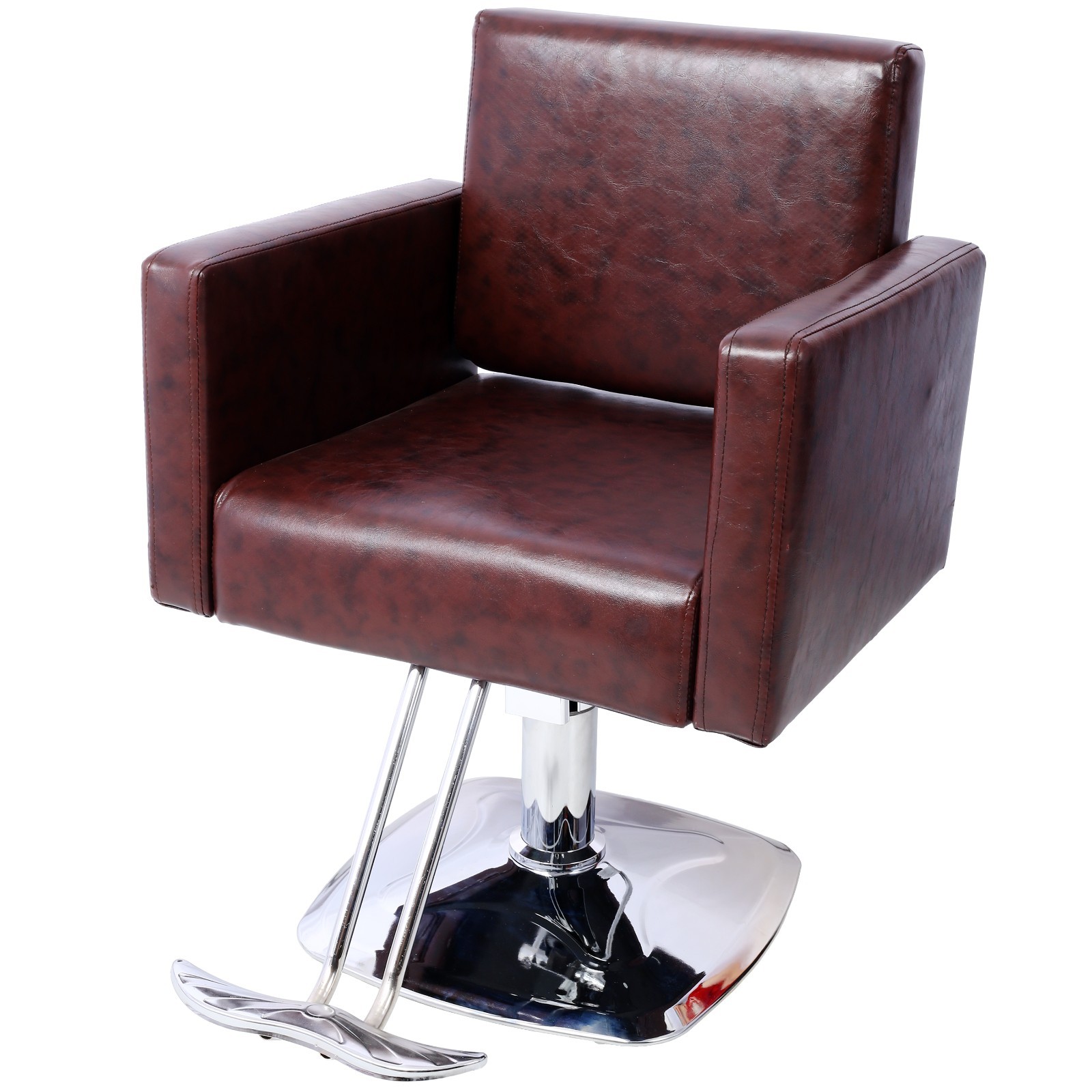 360° Swivel Salon Chair with Heavy Duty Hydraulic Pump Supports 330 lbs