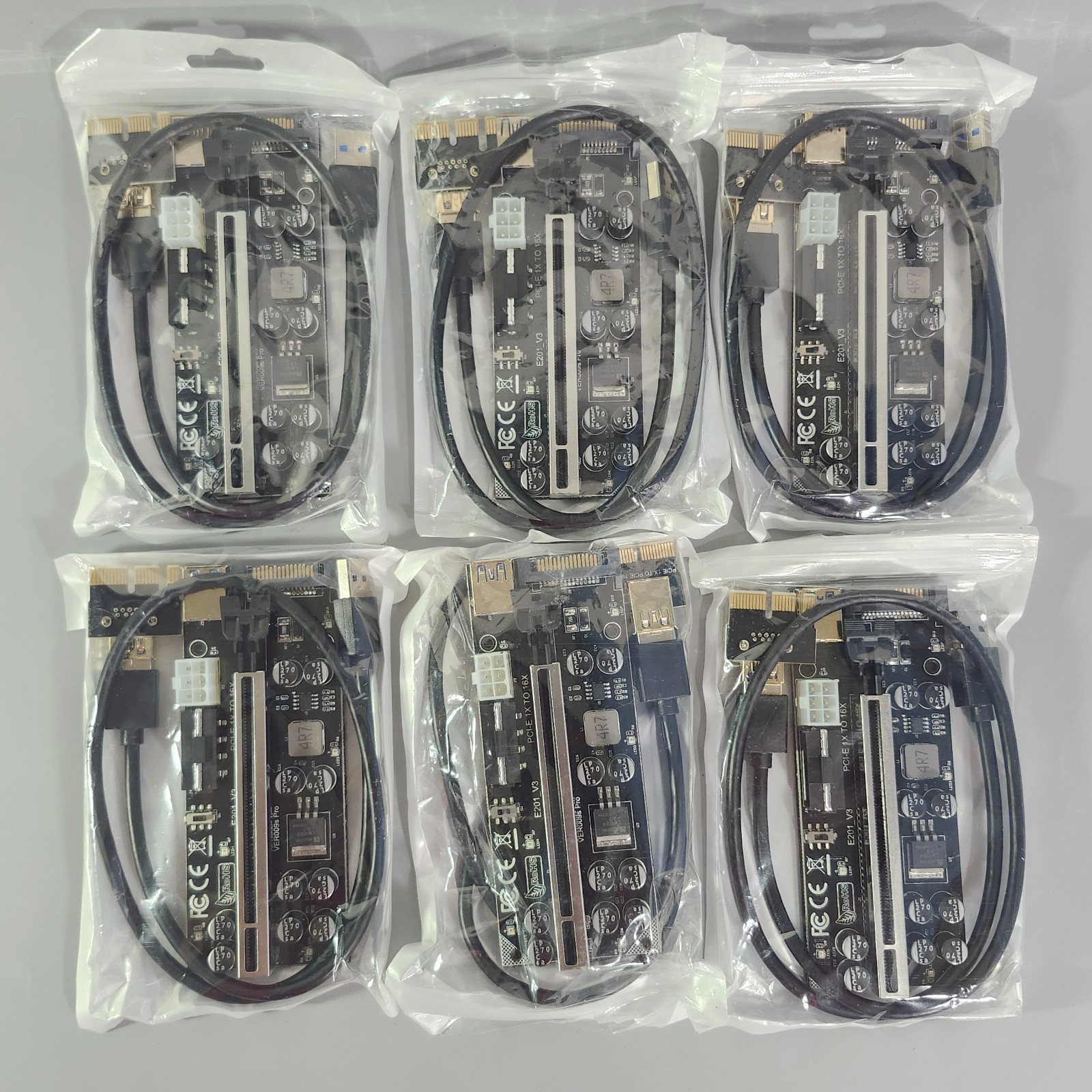 Mailiya V009s Pro PCIe Riser GPU Riser Card for Crypto Mining ETH 6-Pack