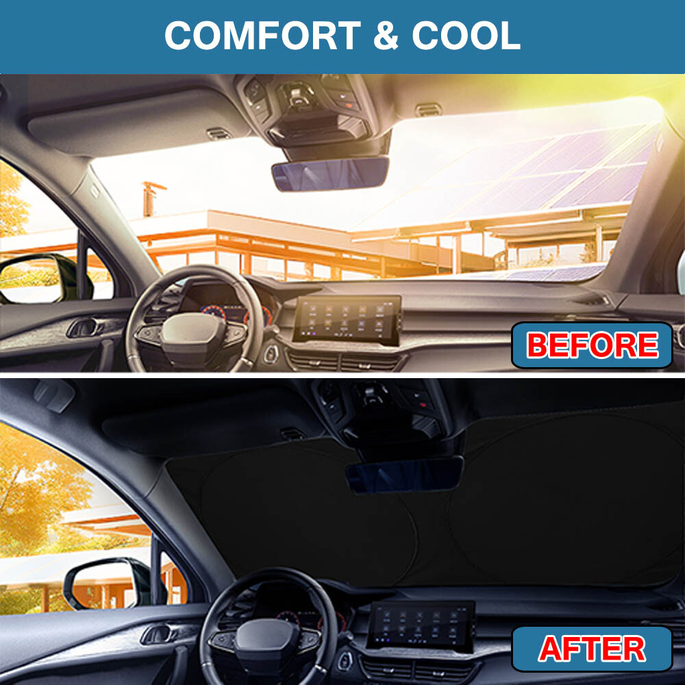 Car Windshield Visor Sun Shade Cover SUY Front Window Foldable UV Block Shield