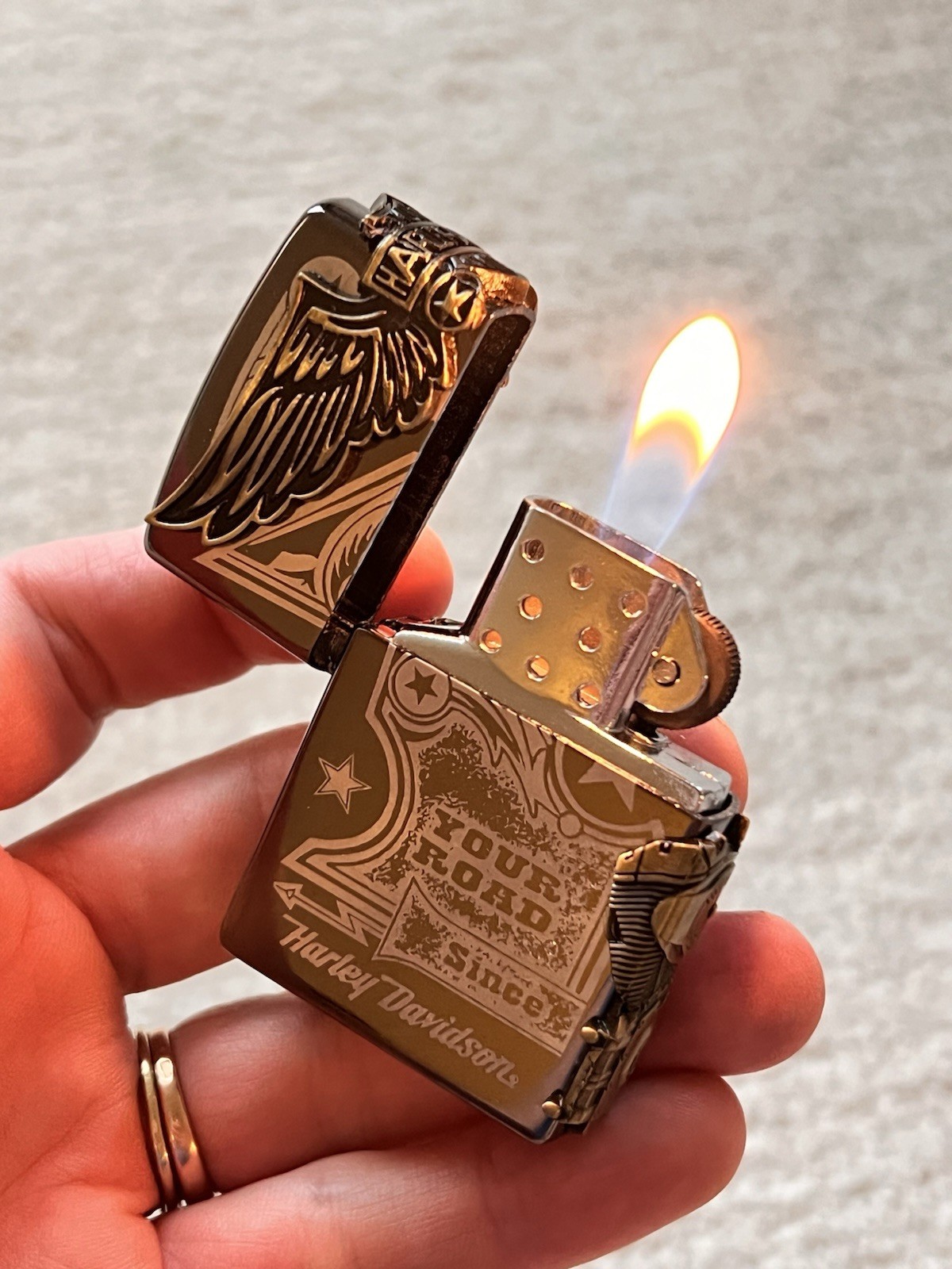 Harley Davidson Brand New Lighter Black Best Gift