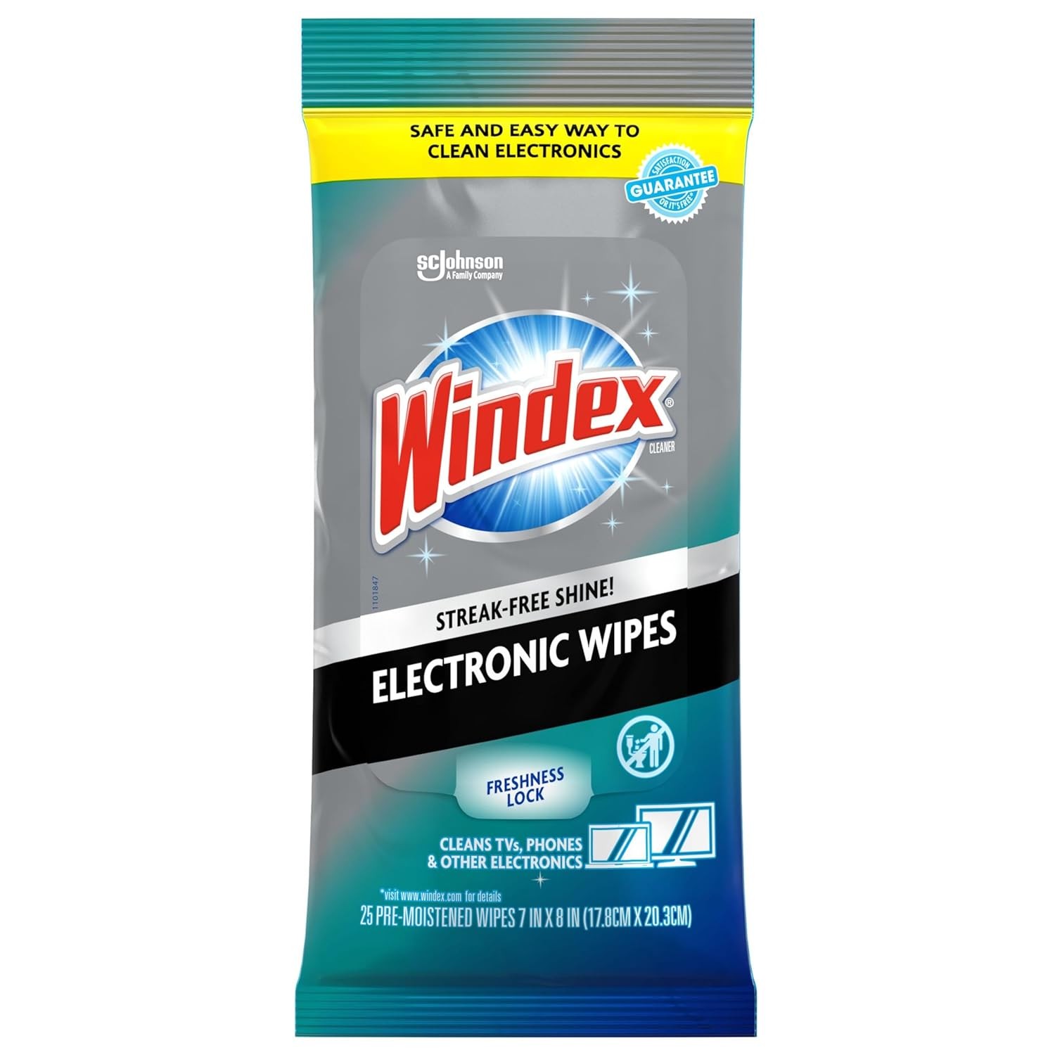Windex Electronic Cleaning Wipes Pre-Moistened Screen Wipes for TVs Phones