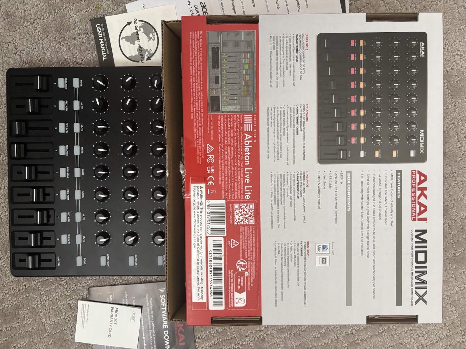 Akai MIDIMIX USB MIDI Controller - Black