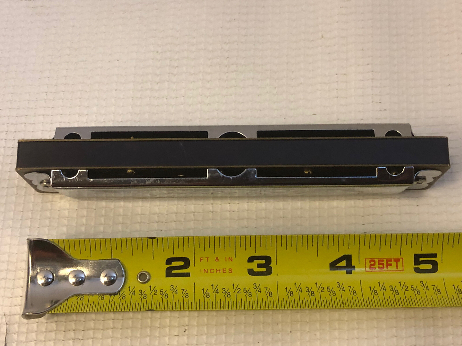HARMONICA Instrument Music Make Chrome Plastic Brass Stainless MELISSA & DOUG 5”