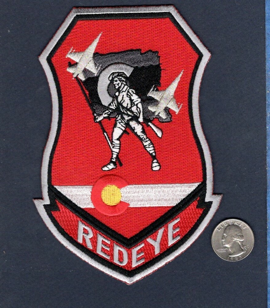 120th FS REDEYE CO ANG Air National Guard USAF F-16 FALCON Squadron Patch