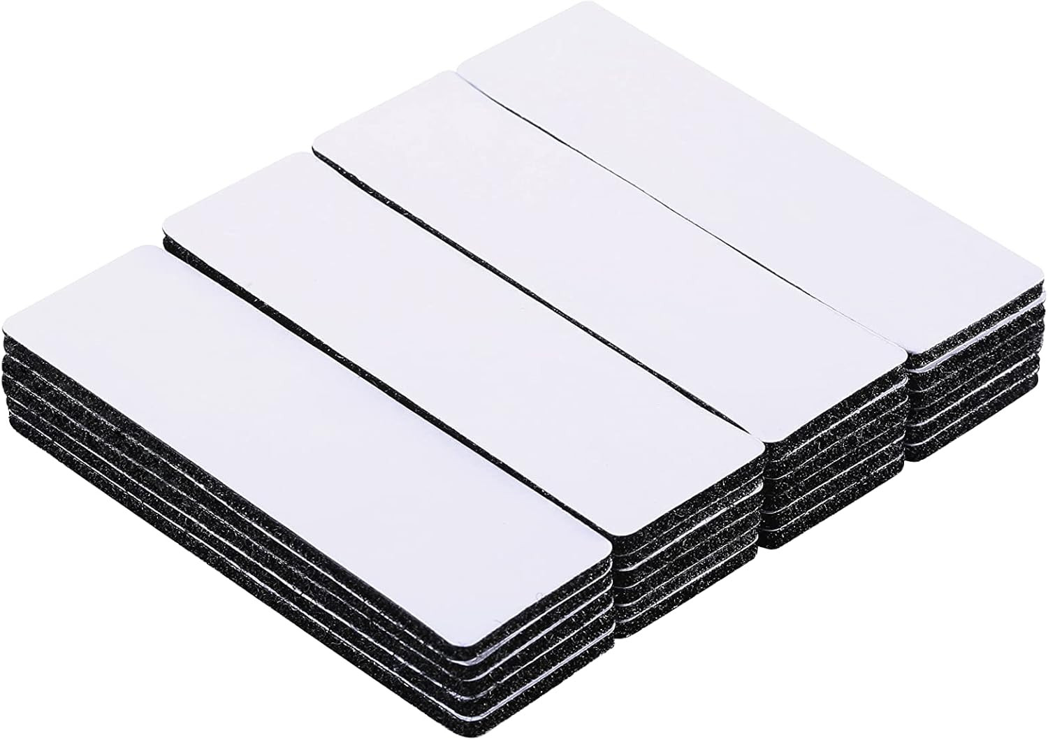 JUMINIZ 20 Sets 1X4 Inch Hook and Loop Fastener Strips with Adhesive Heavy Duty