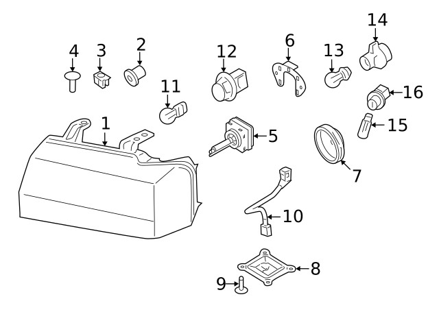 Genuine Ford Socket 4F9Z13411A