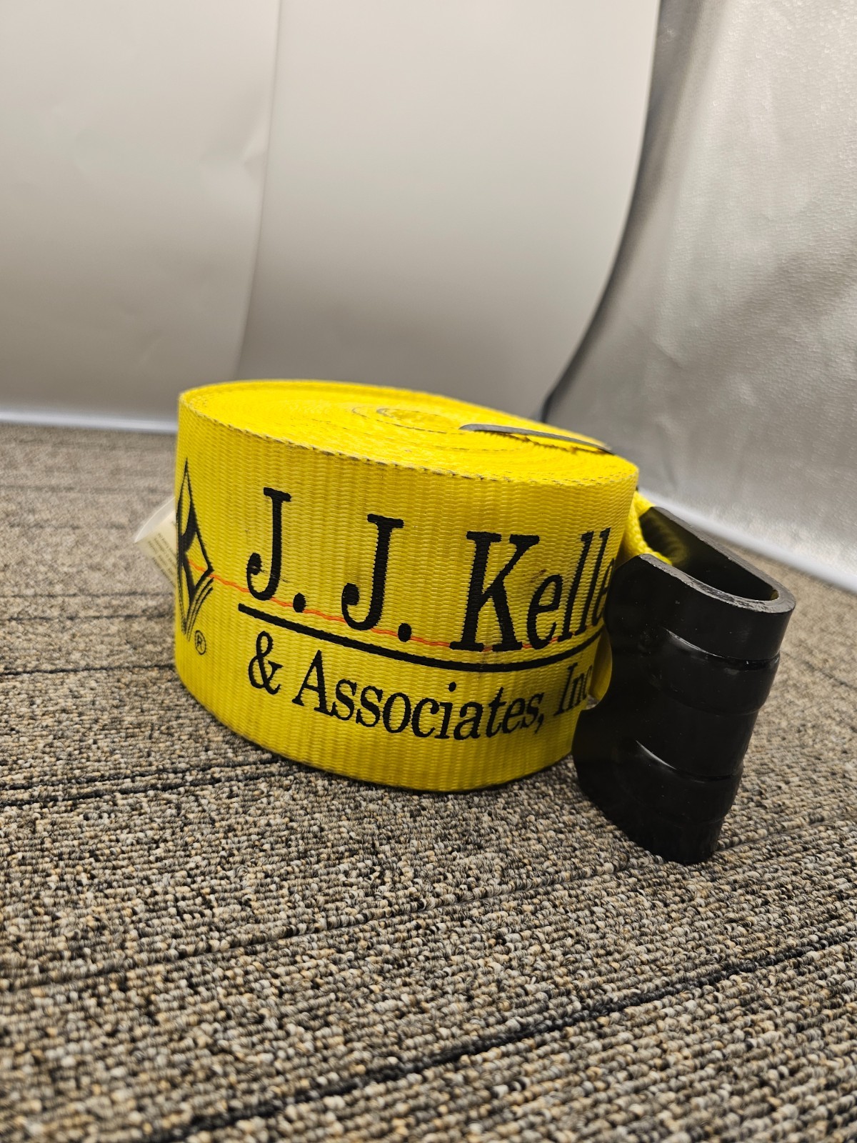 J. J. Keller 23190001 Standard Winch Strap Flat Hook Polyester 4" x 30"