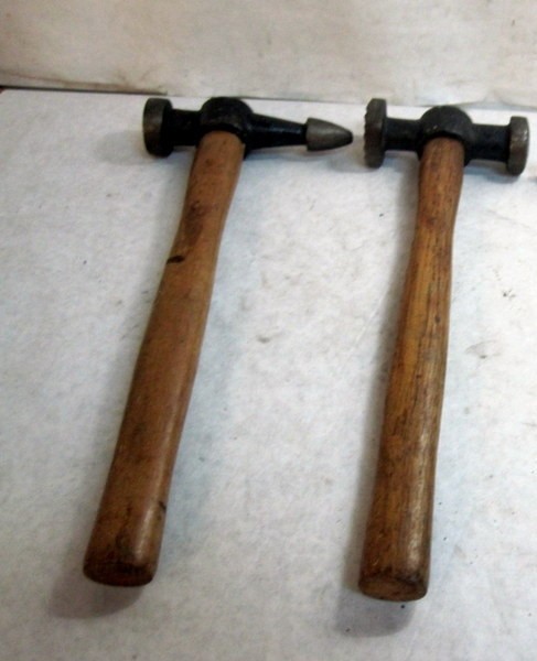 mixed lot vintage ball peen hammer set of 2