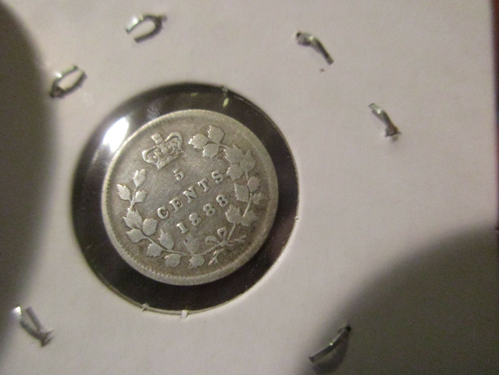 Canada - 1888 Silver 5 Cent - Queen Victoria