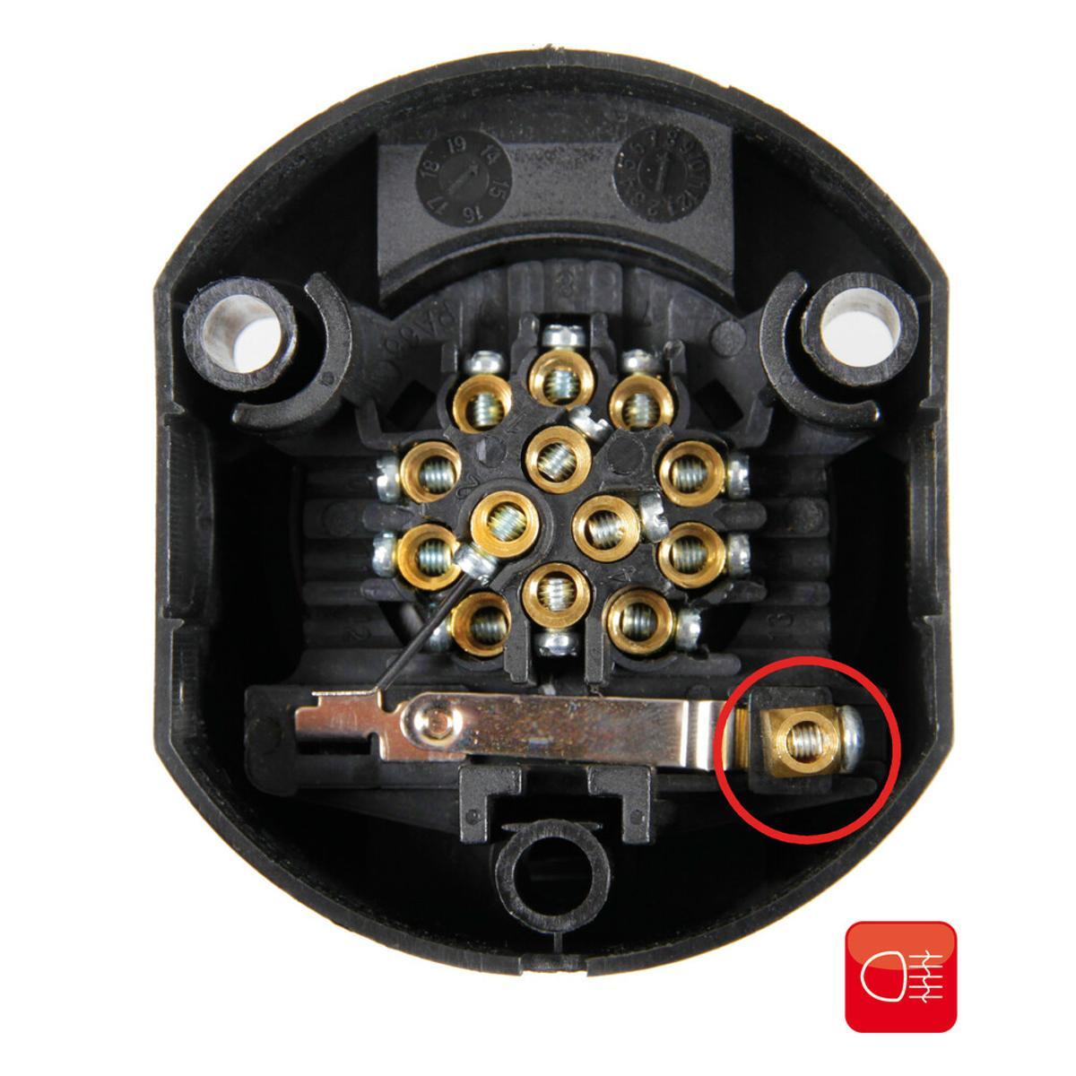 13 POLE SOCKET + 1 LAMP FOG CONTACT